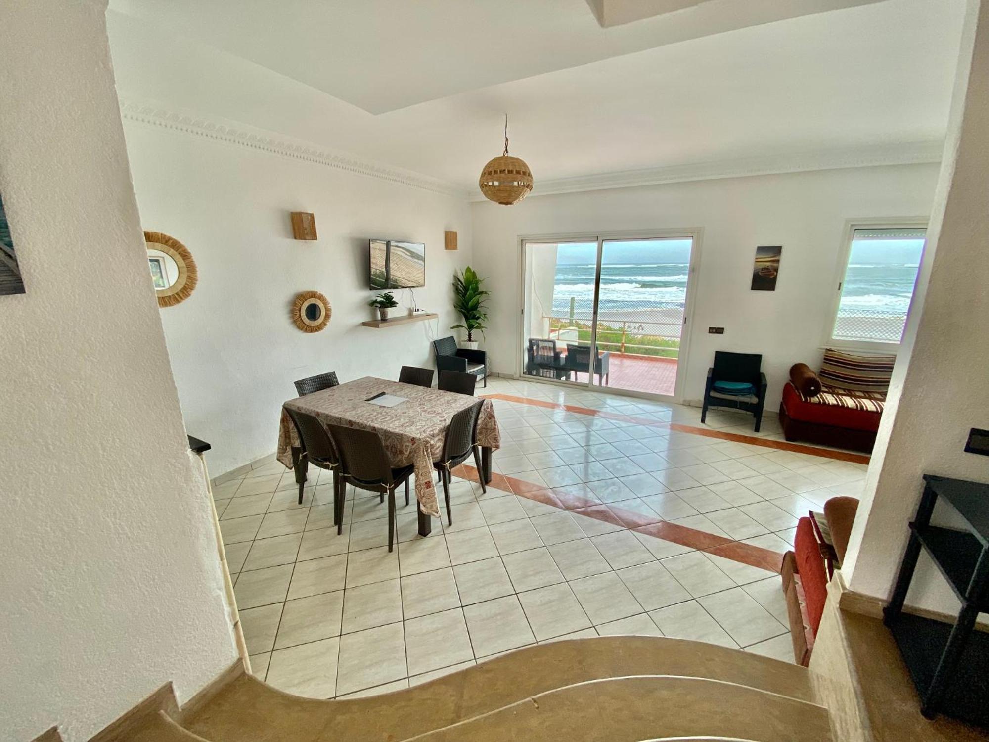 Splendid Beachfront Villa In Sidi Bouzid Beach With Pool Douar Ourlali Exterior photo